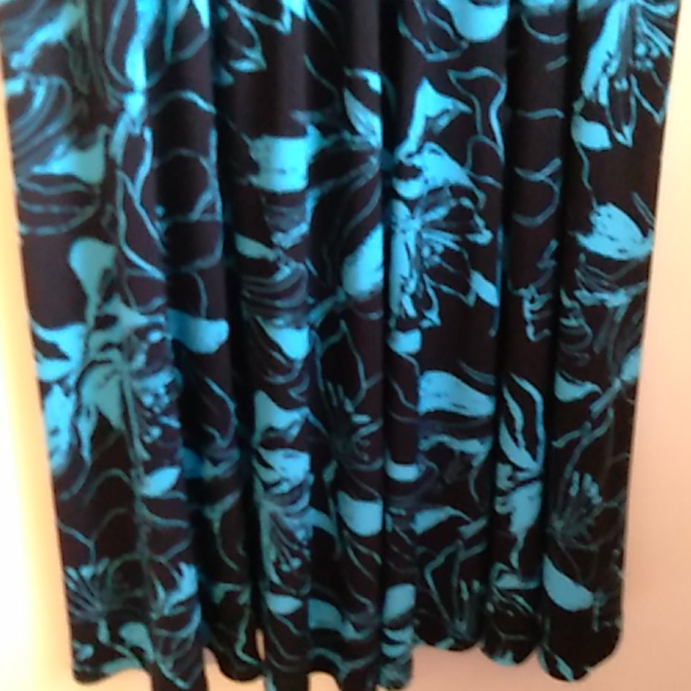 Evan-Picone black and blue dress size 6 - Picture 6 of 13